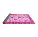 Sideview of Oriental Pink Traditional Rug, abs2893pnk