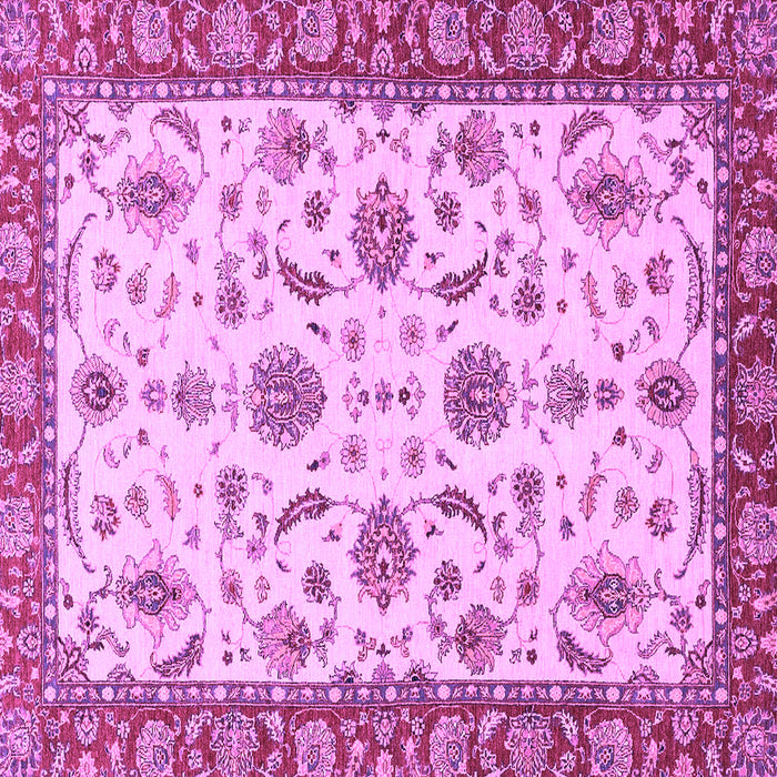Square Oriental Purple Traditional Rug, abs2893pur