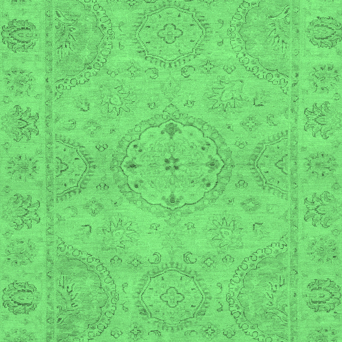 Machine Washable Oriental Emerald Green Traditional Area Rugs, wshabs2894emgrn