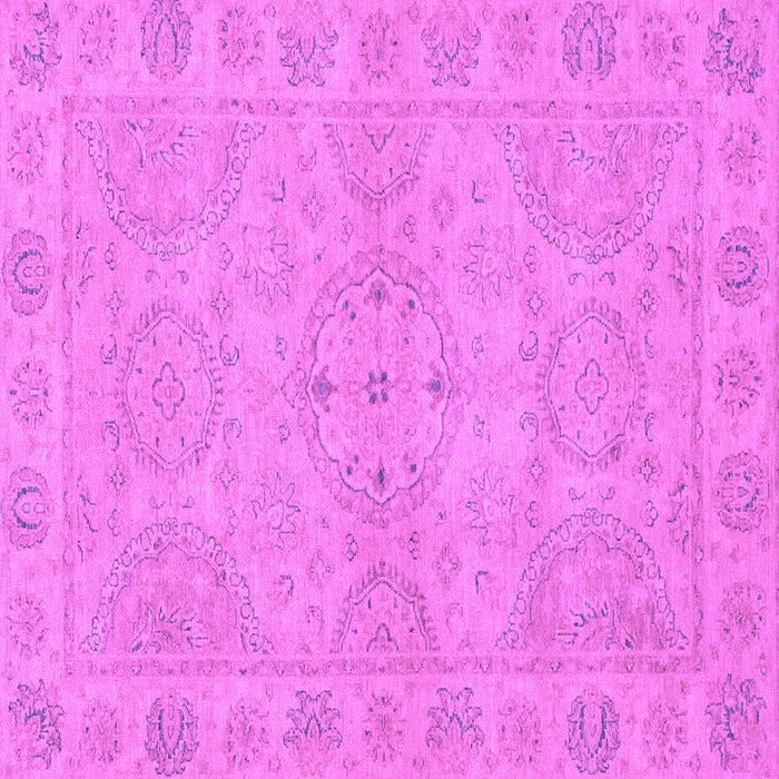 Square Machine Washable Oriental Purple Traditional Area Rugs, wshabs2894pur