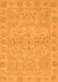 Machine Washable Oriental Orange Traditional Area Rugs, wshabs2894org