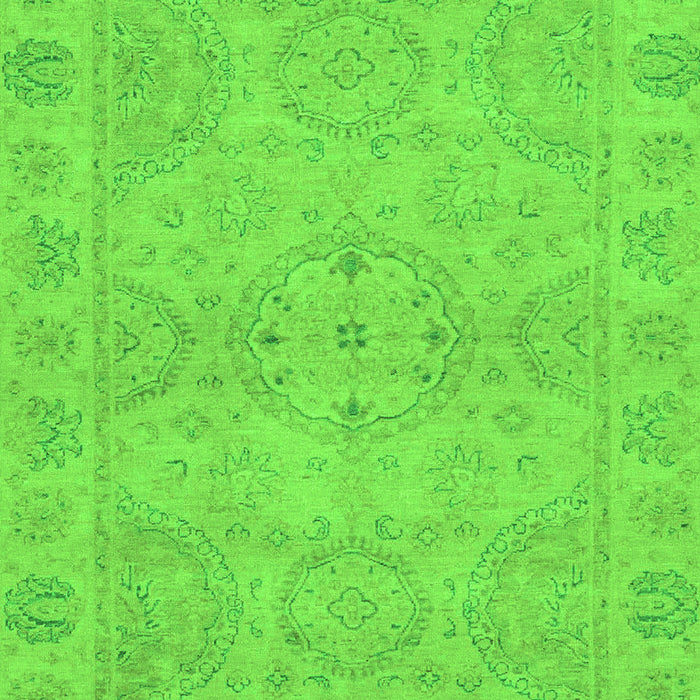 Machine Washable Oriental Green Traditional Area Rugs, wshabs2894grn