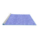 Sideview of Machine Washable Oriental Blue Traditional Rug, wshabs2894blu