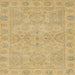 Square Abstract Gold Oriental Rug, abs2894