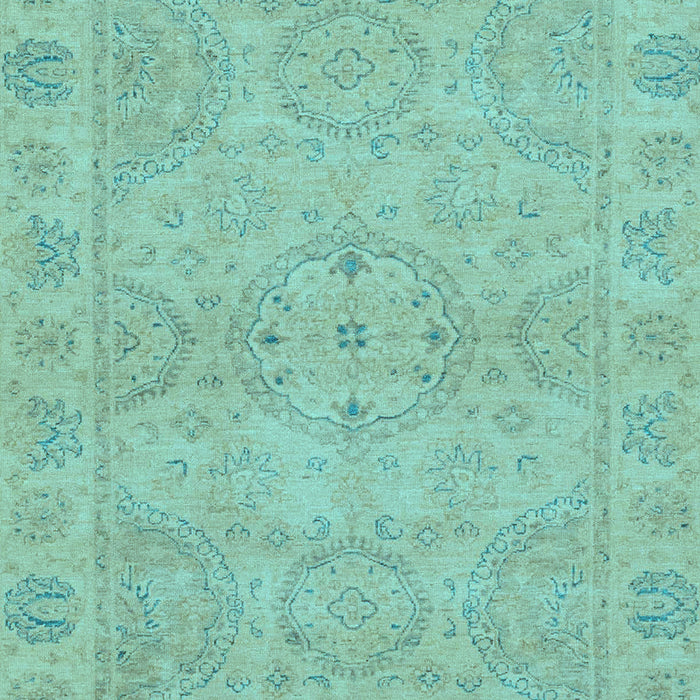 Machine Washable Oriental Light Blue Traditional Rug, wshabs2894lblu