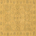 Square Oriental Brown Traditional Rug, abs2894brn