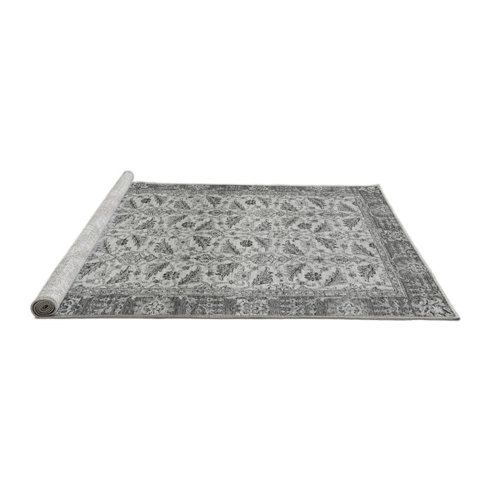 Sideview of Machine Washable Oriental Gray Traditional Rug, wshabs2895gry