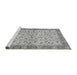 Sideview of Machine Washable Oriental Gray Traditional Rug, wshabs2895gry