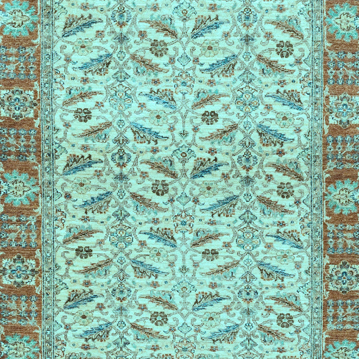 Oriental Light Blue Traditional Rug, abs2895lblu