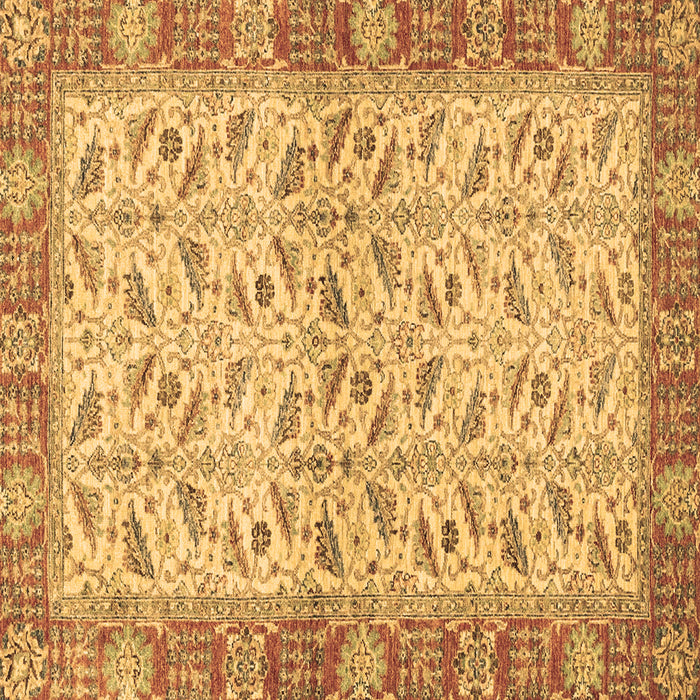 Square Oriental Brown Traditional Rug, abs2895brn