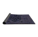 Sideview of Abstract Purple Navy Blue Modern Rug, abs2896