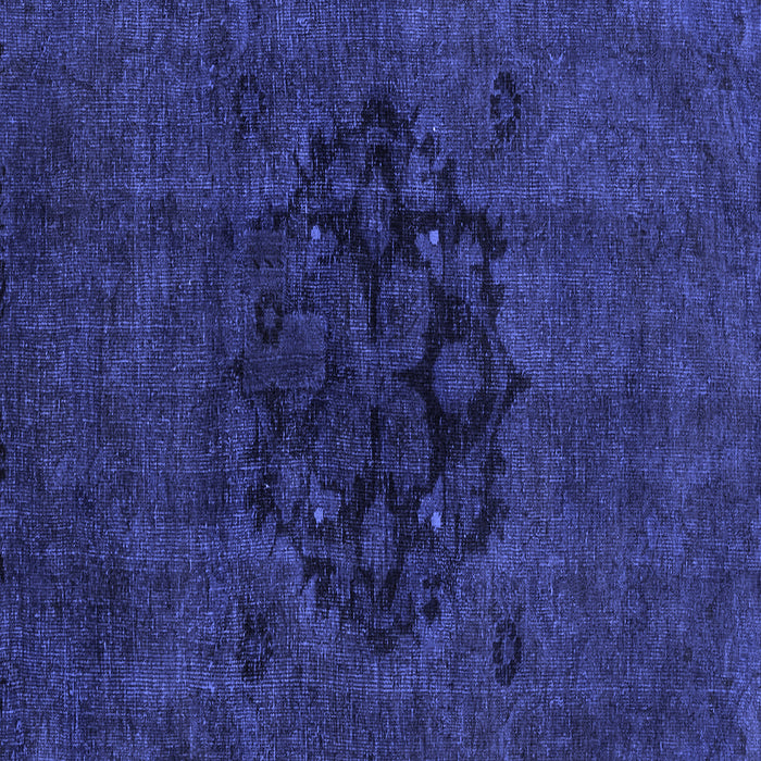 Square Abstract Blue Modern Rug, abs2896blu