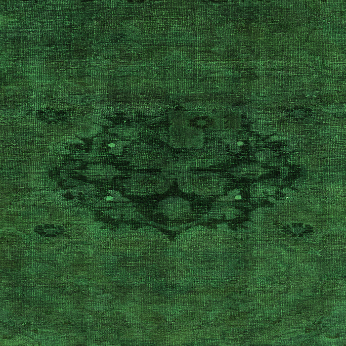 Square Abstract Green Modern Rug, abs2896grn