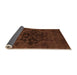 Sideview of Abstract Orange Modern Rug, abs2896org