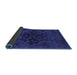 Sideview of Abstract Blue Modern Rug, abs2896blu