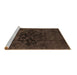 Sideview of Machine Washable Abstract Brown Modern Rug, wshabs2896brn