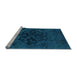 Sideview of Machine Washable Abstract Light Blue Modern Rug, wshabs2896lblu