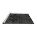 Sideview of Machine Washable Abstract Gray Modern Rug, wshabs2896gry