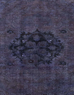 Abstract Purple Navy Blue Modern Rug, abs2896