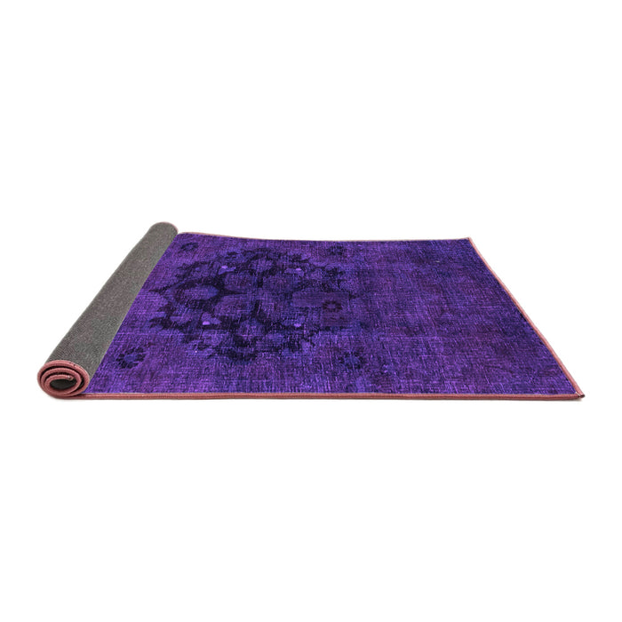 Sideview of Abstract Purple Modern Rug, abs2896pur
