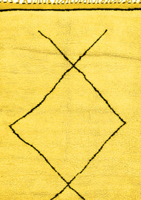 Solid Yellow Modern Rug, abs2897yw