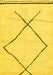 Solid Yellow Modern Rug, abs2897yw