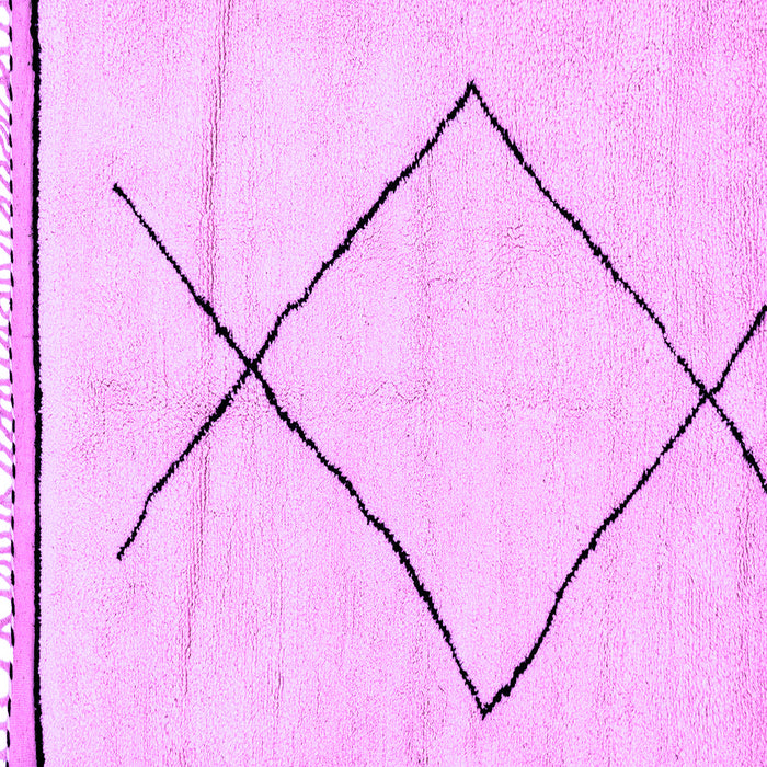 Square Solid Purple Modern Rug, abs2897pur