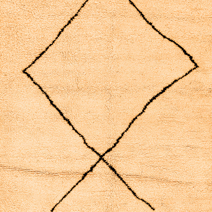 Solid Orange Modern Rug, abs2897org