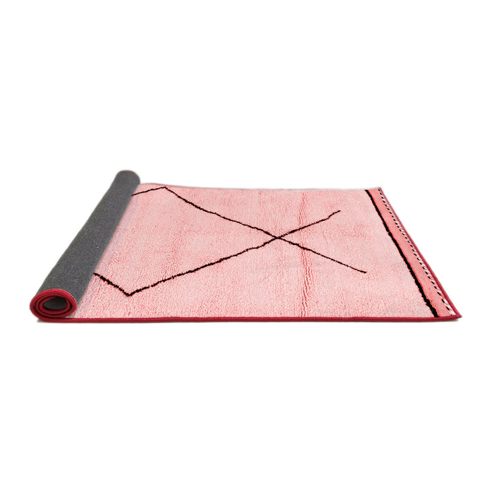 Solid Red Modern Area Rugs