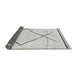 Sideview of Solid Gray Modern Rug, abs2897gry