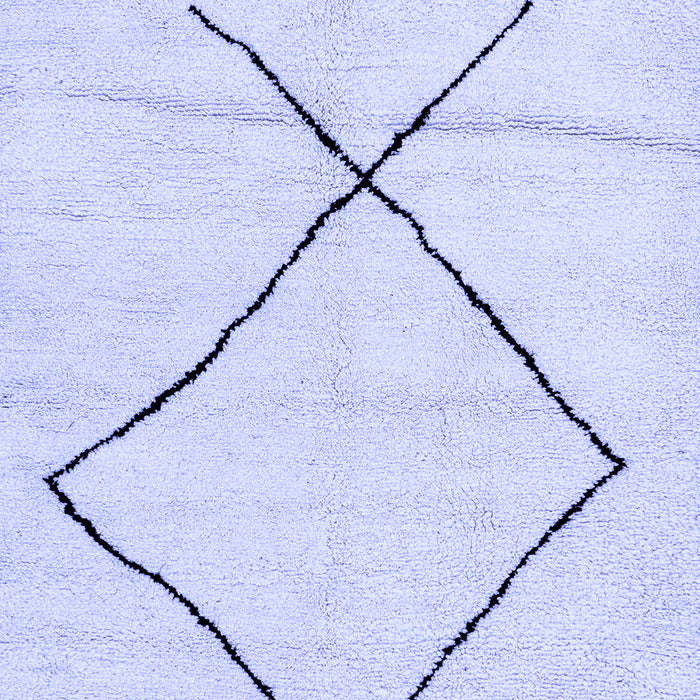 Solid Blue Modern Rug, abs2897blu