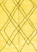 Machine Washable Solid Yellow Modern Rug, wshabs2898yw