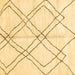 Square Solid Brown Modern Rug, abs2898brn