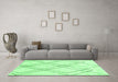 Machine Washable Solid Emerald Green Modern Area Rugs in a Living Room,, wshabs2898emgrn