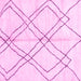 Square Solid Pink Modern Rug, abs2898pnk