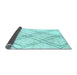 Sideview of Solid Light Blue Modern Rug, abs2898lblu