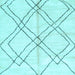 Square Solid Light Blue Modern Rug, abs2898lblu