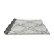 Sideview of Solid Gray Modern Rug, abs2898gry