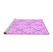 Sideview of Machine Washable Solid Purple Modern Area Rugs, wshabs2899pur