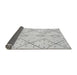 Sideview of Solid Gray Modern Rug, abs2899gry