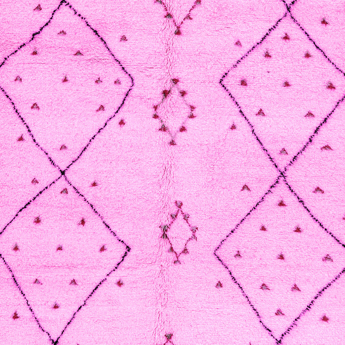 Machine Washable Solid Pink Modern Rug, wshabs2899pnk