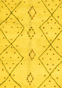 Solid Yellow Modern Rug, abs2899yw