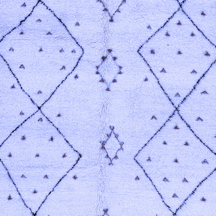 Machine Washable Solid Blue Modern Rug, wshabs2899blu