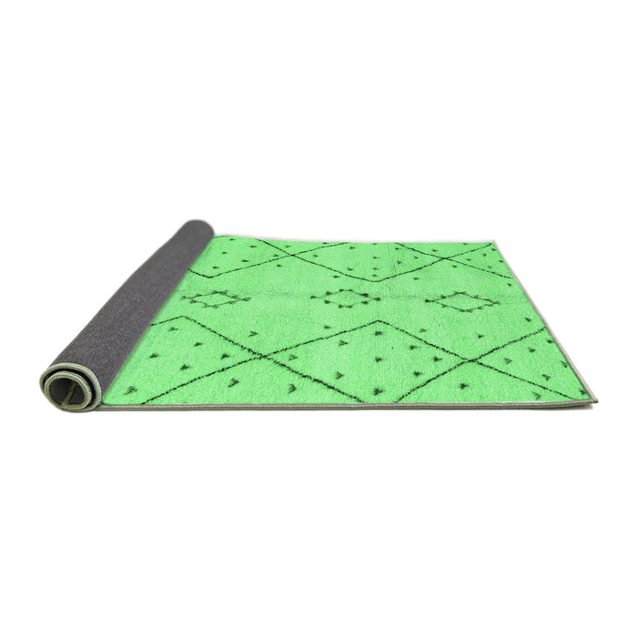 Sideview of Solid Emerald Green Modern Rug, abs2899emgrn