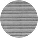 Round Machine Washable Oriental Gray Modern Rug, wshabs289gry