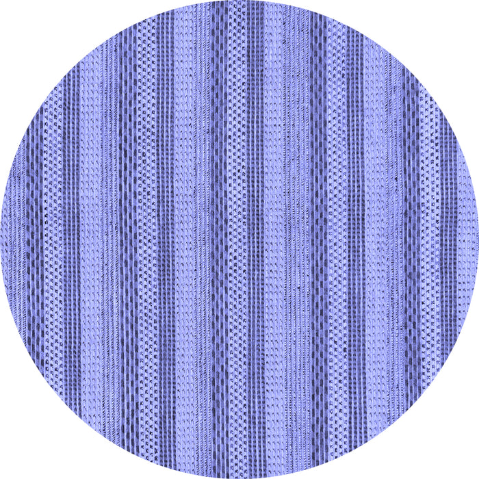 Round Oriental Blue Modern Rug, abs289blu