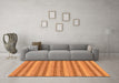 Machine Washable Oriental Orange Modern Area Rugs in a Living Room, wshabs289org