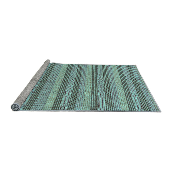 Sideview of Machine Washable Oriental Light Blue Modern Rug, wshabs289lblu