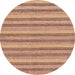 Round Machine Washable Abstract Chestnut Red Rug, wshabs289