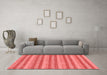 Modern Red Washable Rugs